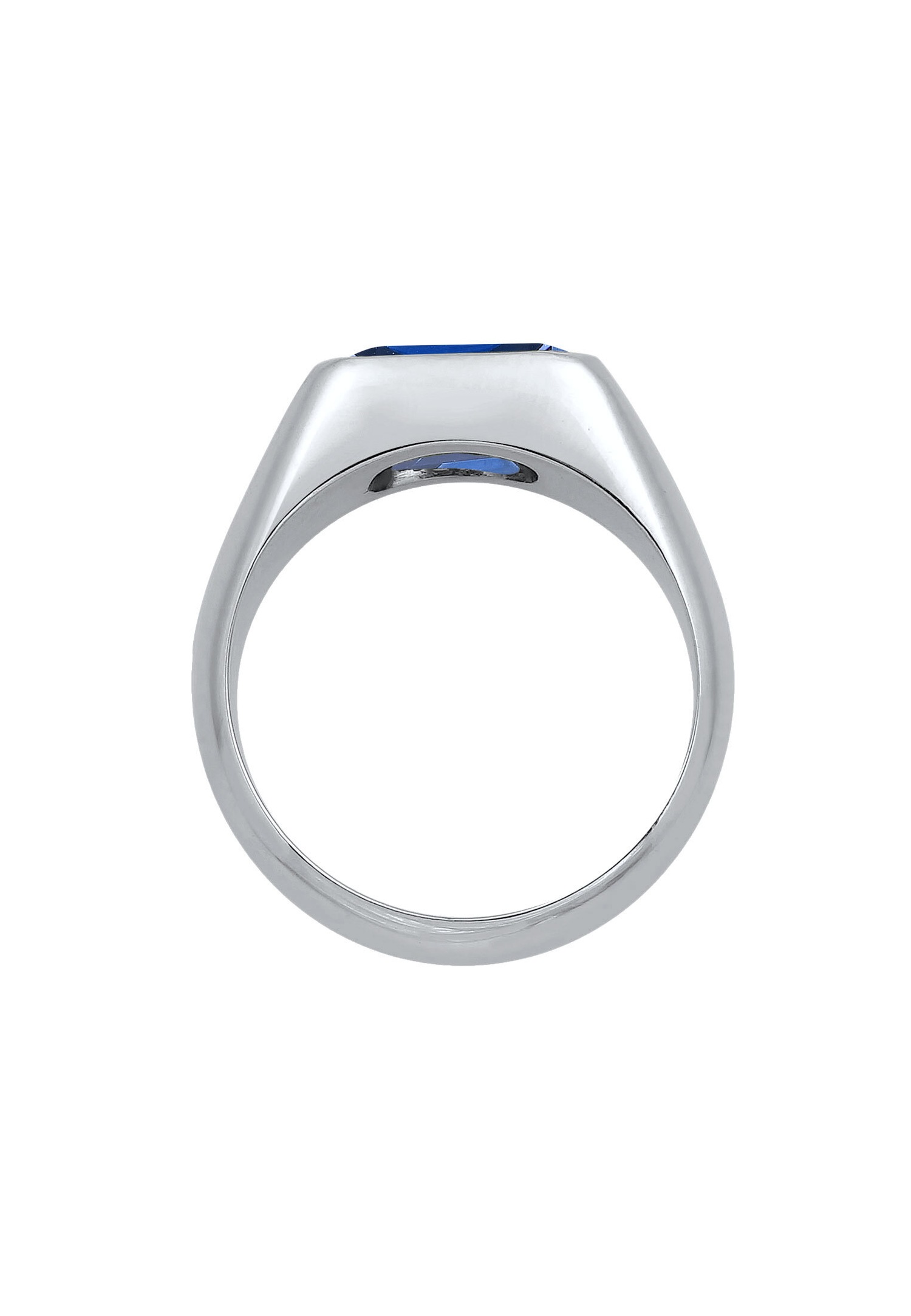 Anello Elli PREMIUM in argento sterling 925 con sigillo e zaffiro per donna