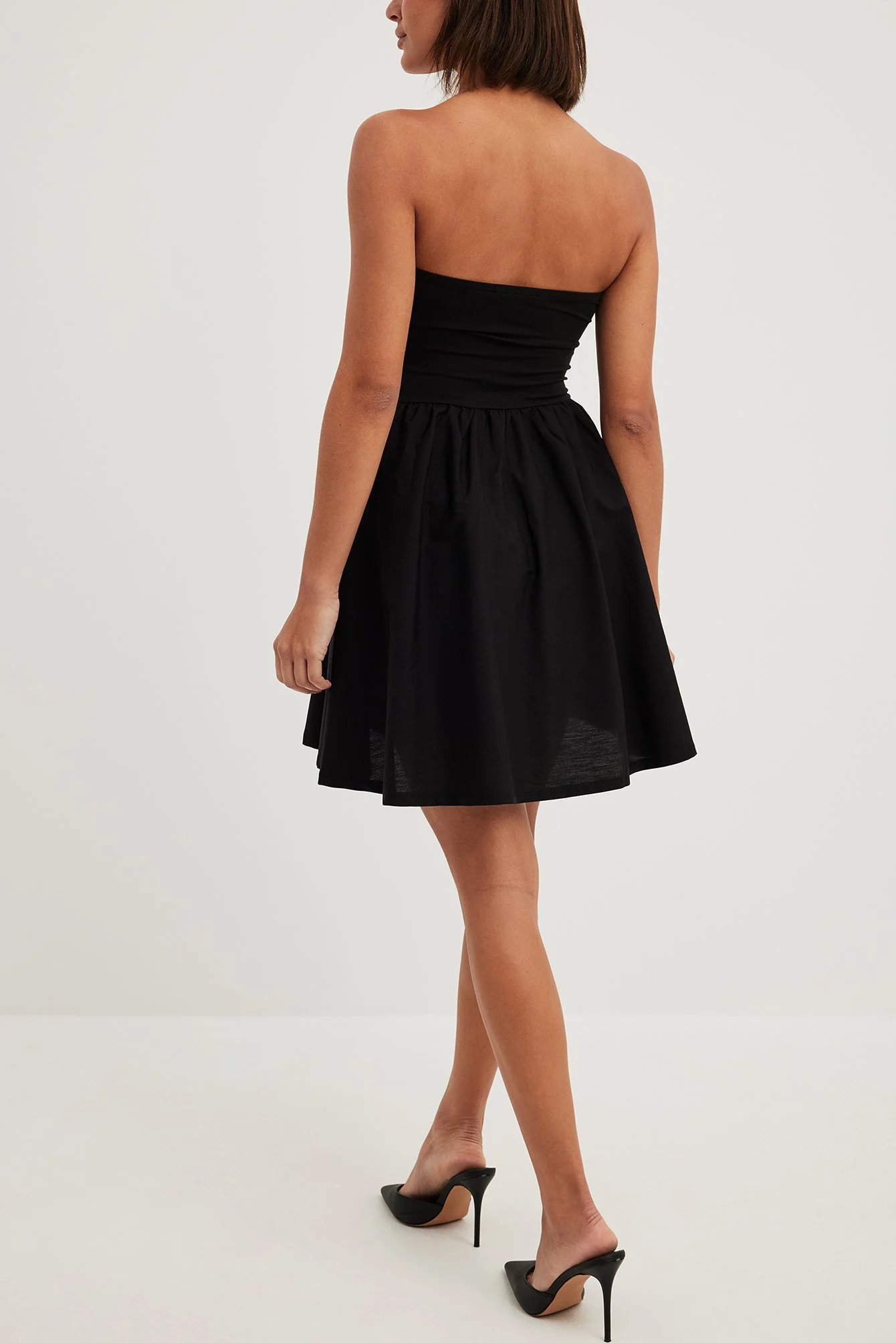 Jersey-Popeline-Minikleid