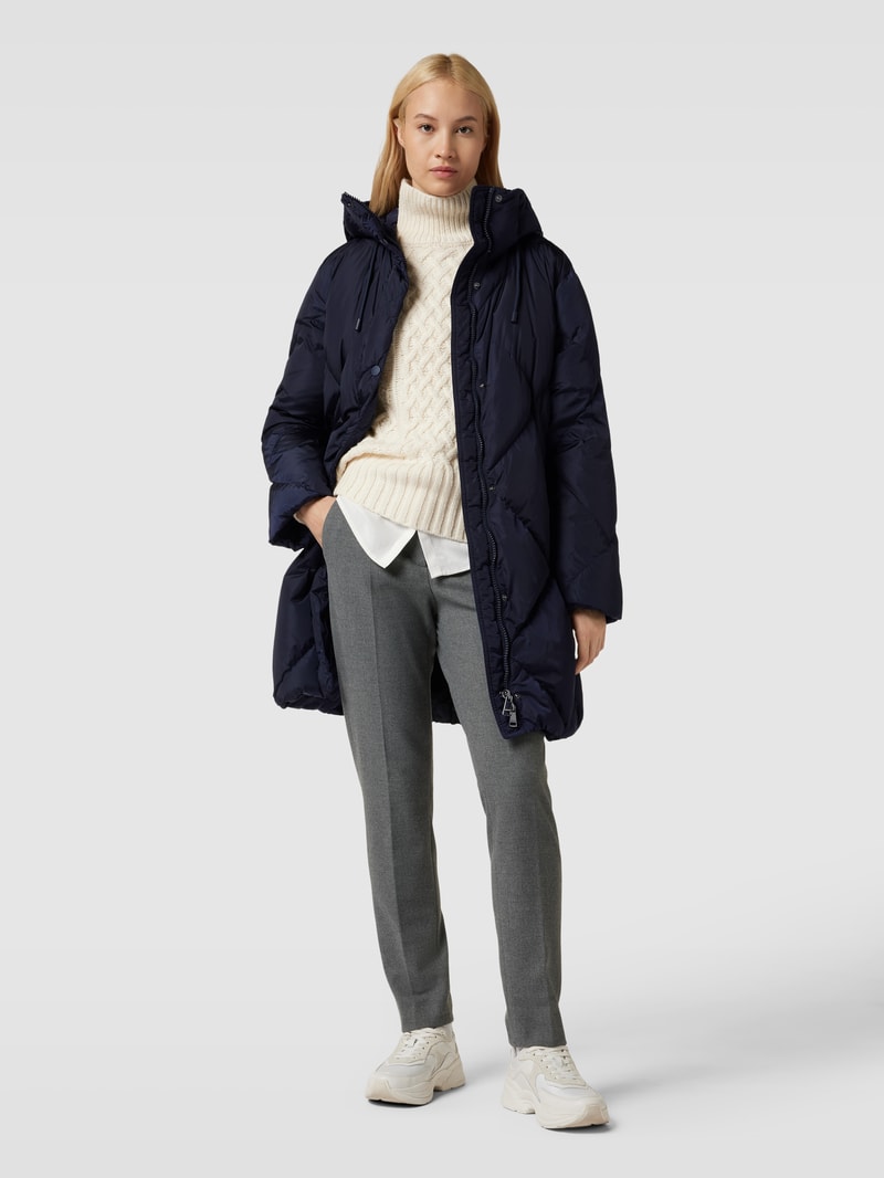 Daunenmantel mit Eingrifftaschen Modell 'CALERNO' in marineblau