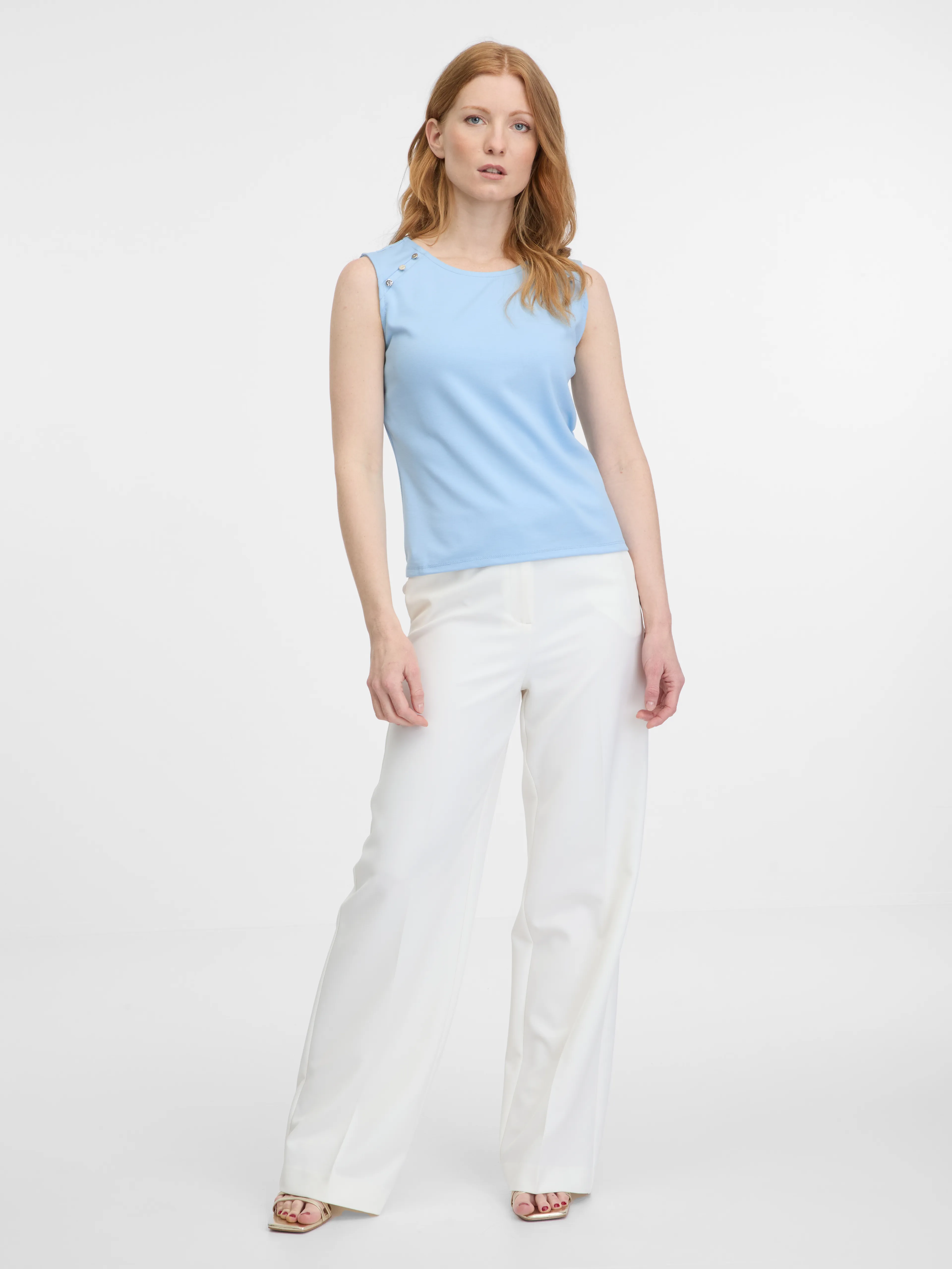 Hellblaues Damen-T-Shirt ORSAY