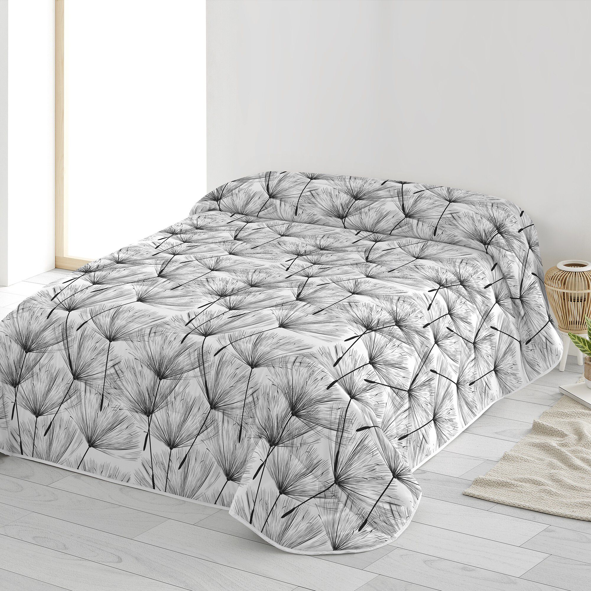 Couette microfibre imprimée pissenlit 200 g/m²