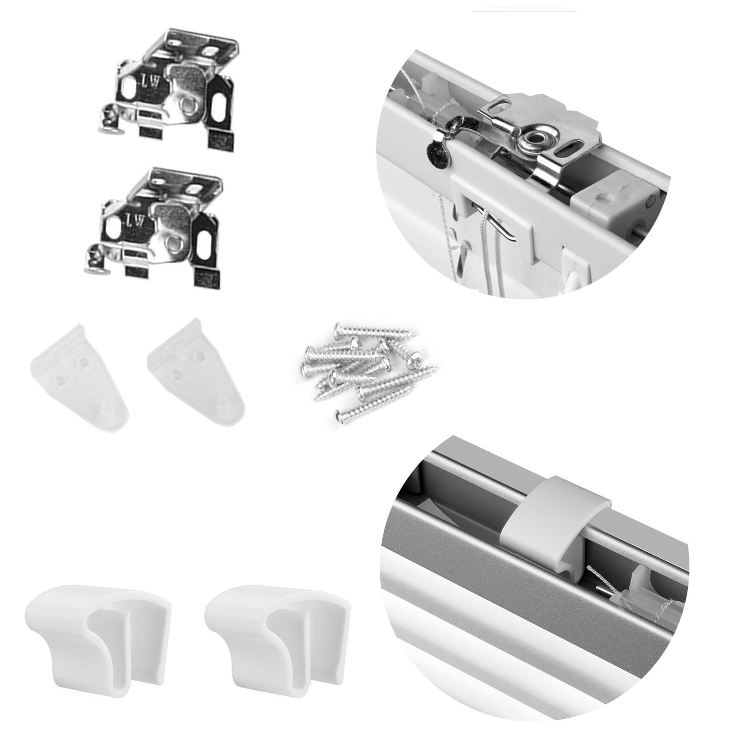 Jalousie Alu minium 25mm mit Bohren Fenster Rollo Montage Venetian Blind, euroharry