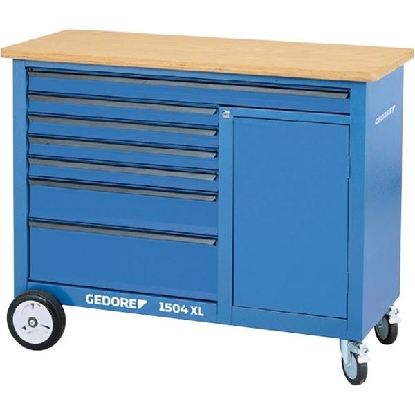 Κινητός πάγκος εργασίας Gedore 1988468 1504 XL με 7 συρτάρια