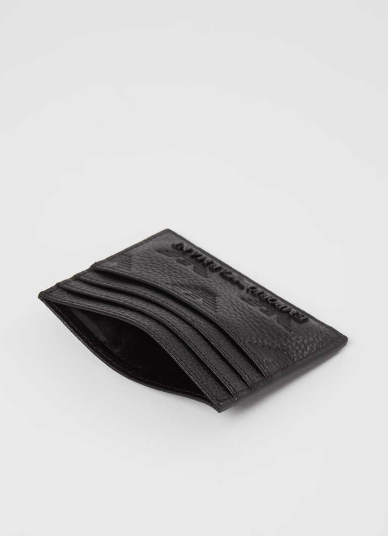 Portofel din piele Emporio Armani cu carduri și breloc