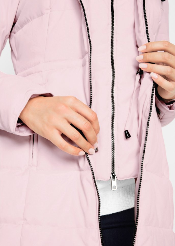 Steppjacke mit Kapuze, gefüttert
