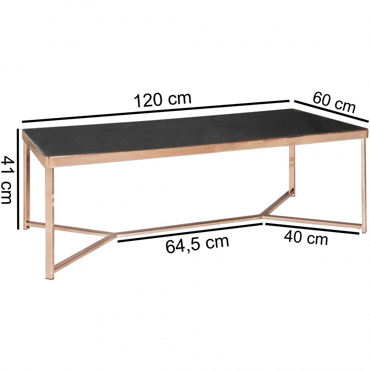 Wohnling Design Couchtisch Glasplatte eckig