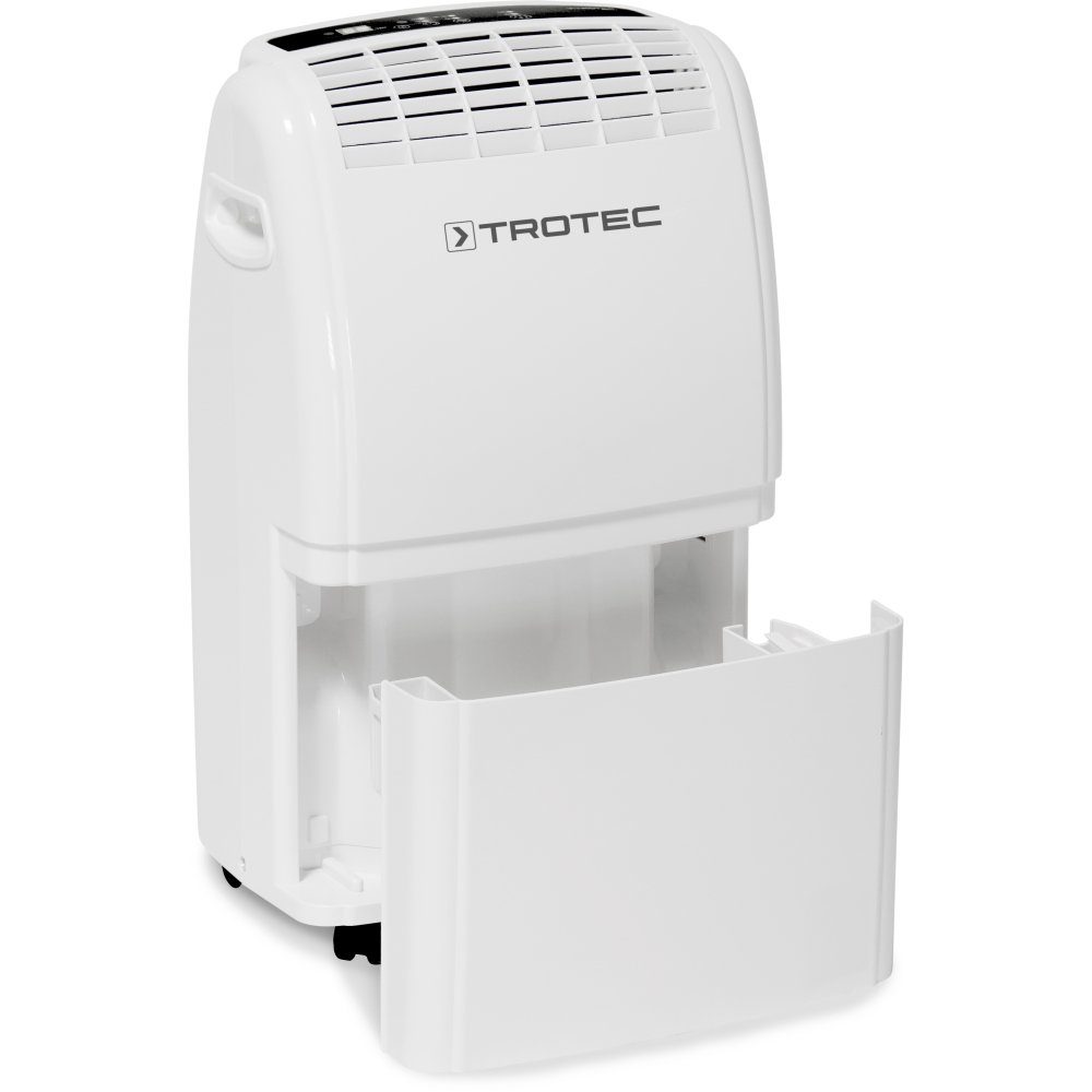 TROTEC Luftentfeuchter TTK 75 E, für 110 m³ Räume, Entfeuchtung 20,00 l/Tag, Tank 3,00 l, Entfeuchtungsautomatik mit Zielwertvorwahl zwischen 30 und 90 % r.F.