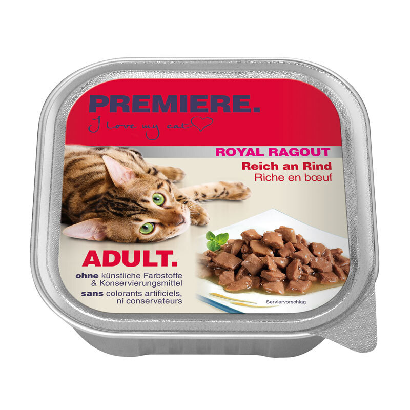 PREMIERE Nassfutter PREMIERE Royal Ragout Rind 64x100 g