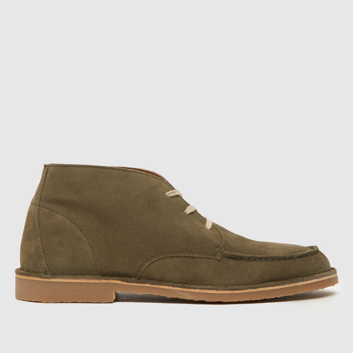 Schuh Dexter velúr köténycsizma khaki színben