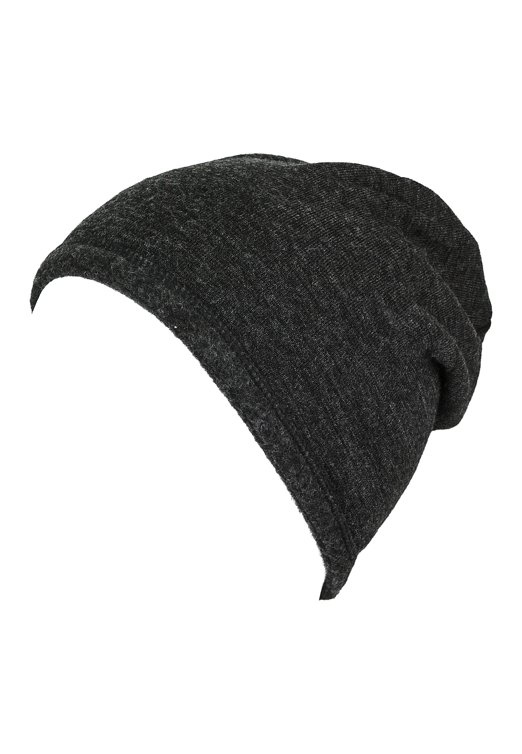 Slouch-Beanie aus Wolle (Merino) in 3 Farben