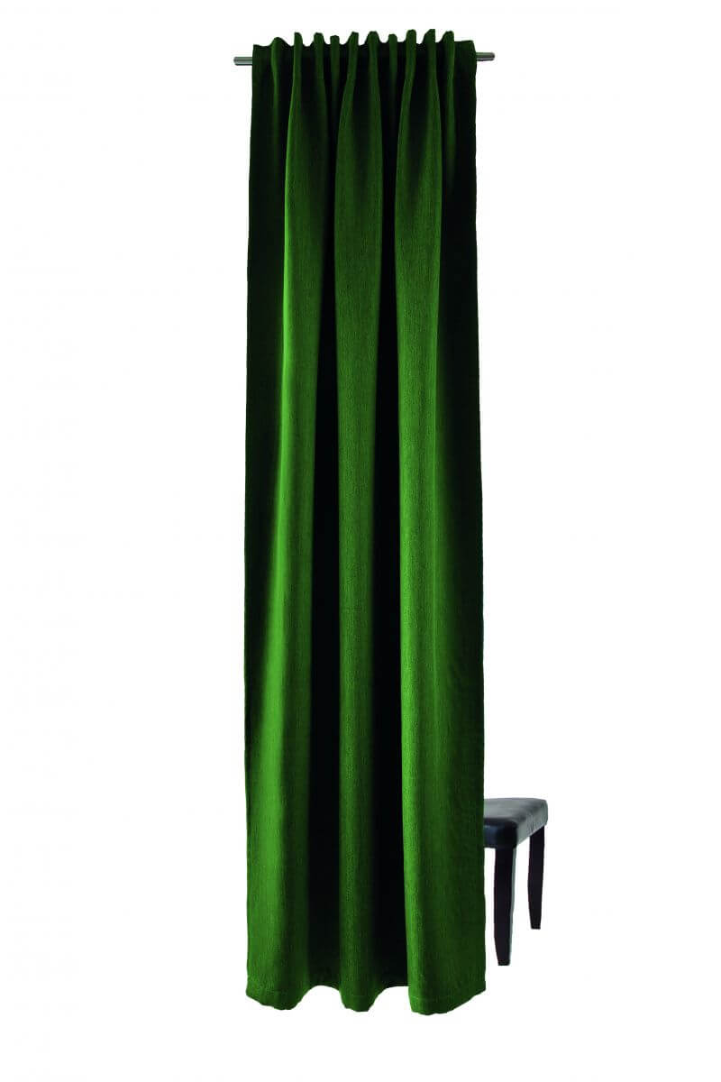Indes Fuggerhaus Verdunkler Galdin verdeckte Schlaufen Grün 140 x 245 cm