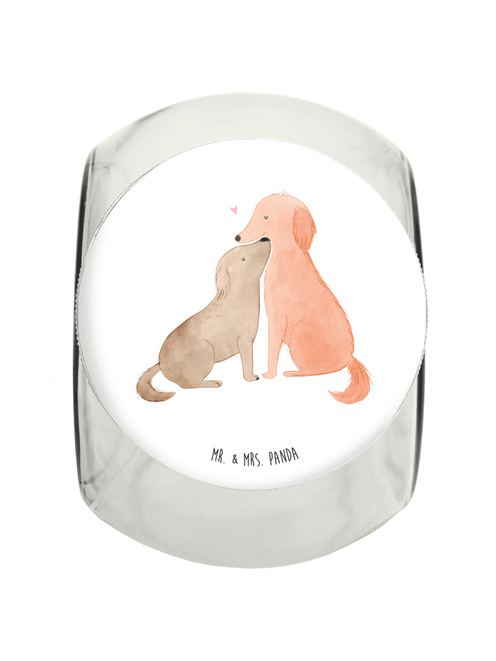 Mr. & Mrs. Panda Leckerli Glas Hunde Liebe ohne Spruch in Weiß günstig kaufen