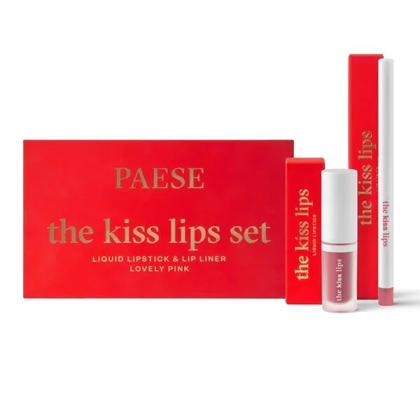 Паесе сет за усне „The Kiss“, нијанса 03 „Lovely Pink“