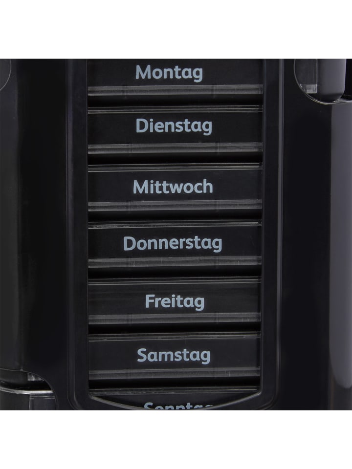 relaxdays Pillendose in Schwarz günstig kaufen onesize