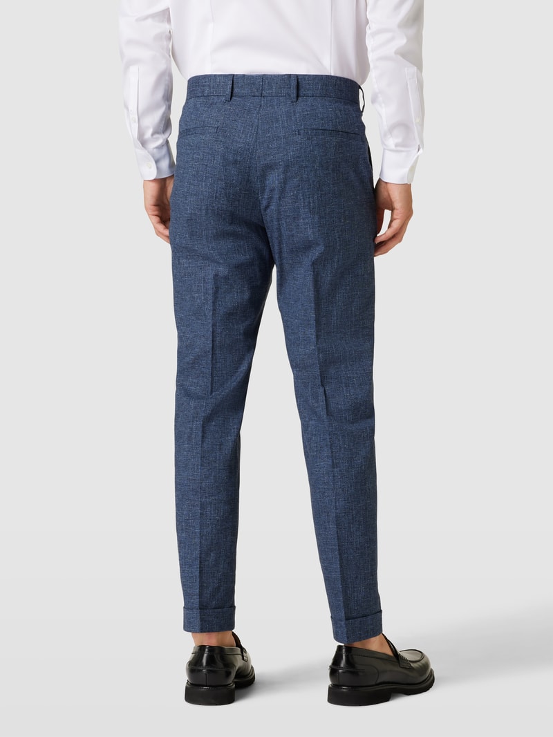 Stoffhose mit Bügelfalten Modell 'Luc' in royalblau