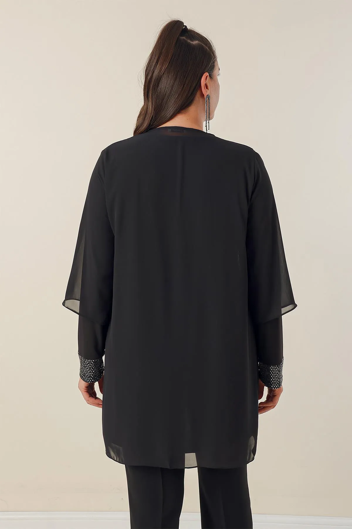By Saygı  ifon Pulpayet Plus Size 2-teiliges Set