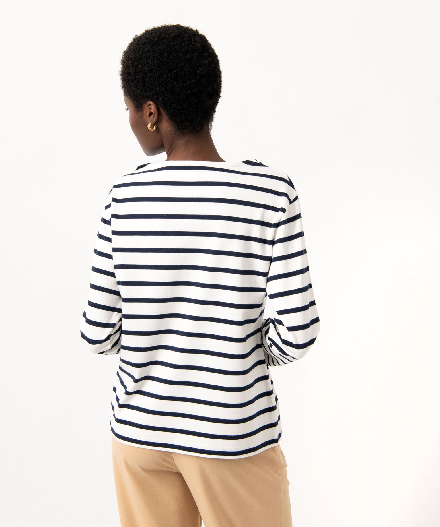 Tee-shirt rayé à manches longues femme raye | GEMO
