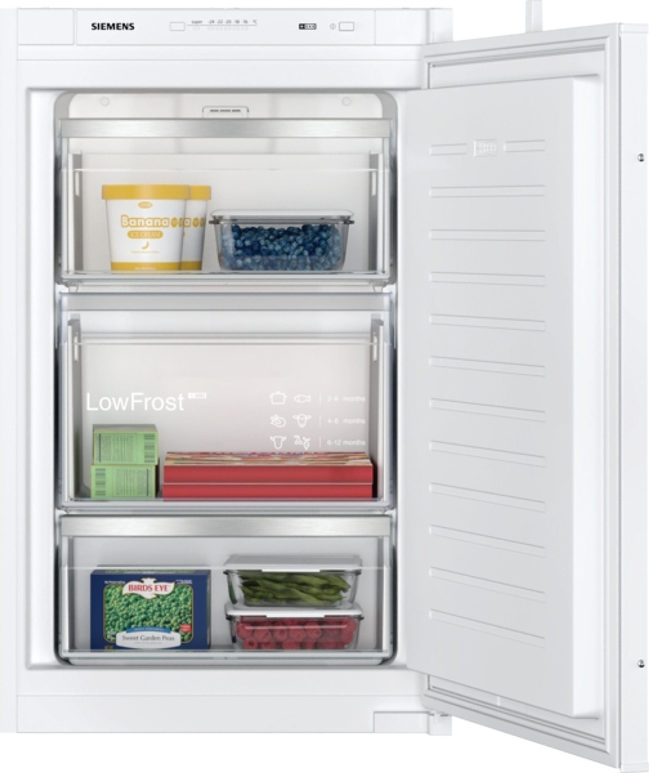 SIEMENS Einbaugefrierschrank GI21VVSE0, 87 cm hoch, 54 cm breit, 87.4 x 54.1 cm, Schleppscharnier