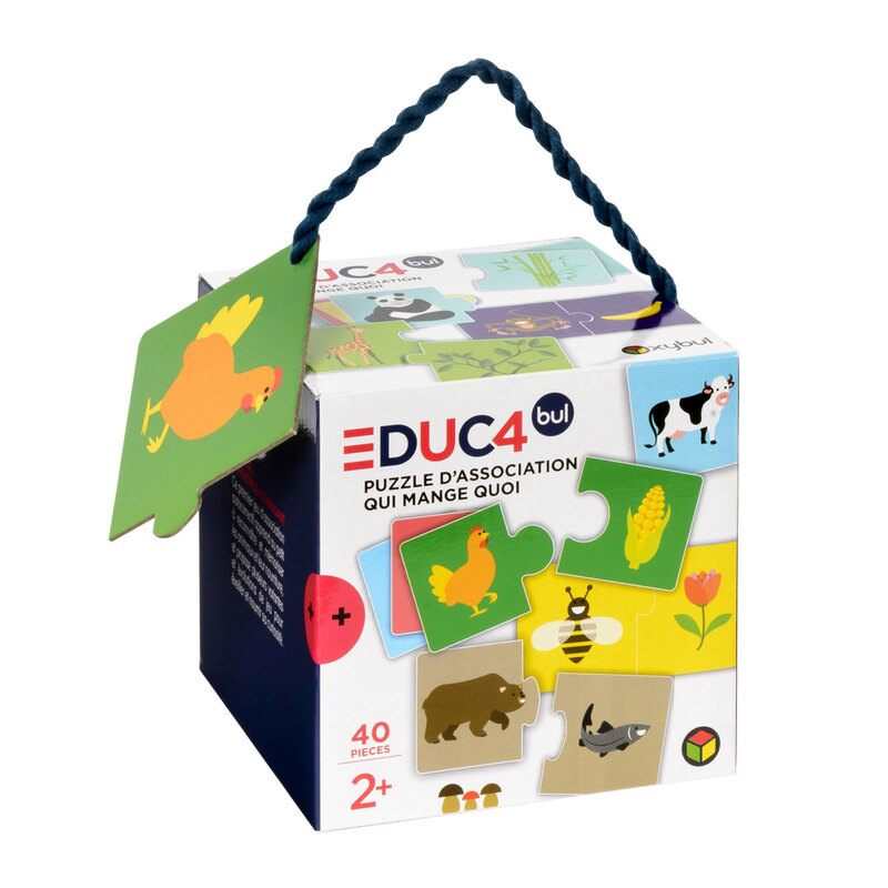 Puzzle d'association Qui mange quoi  Oxybul
