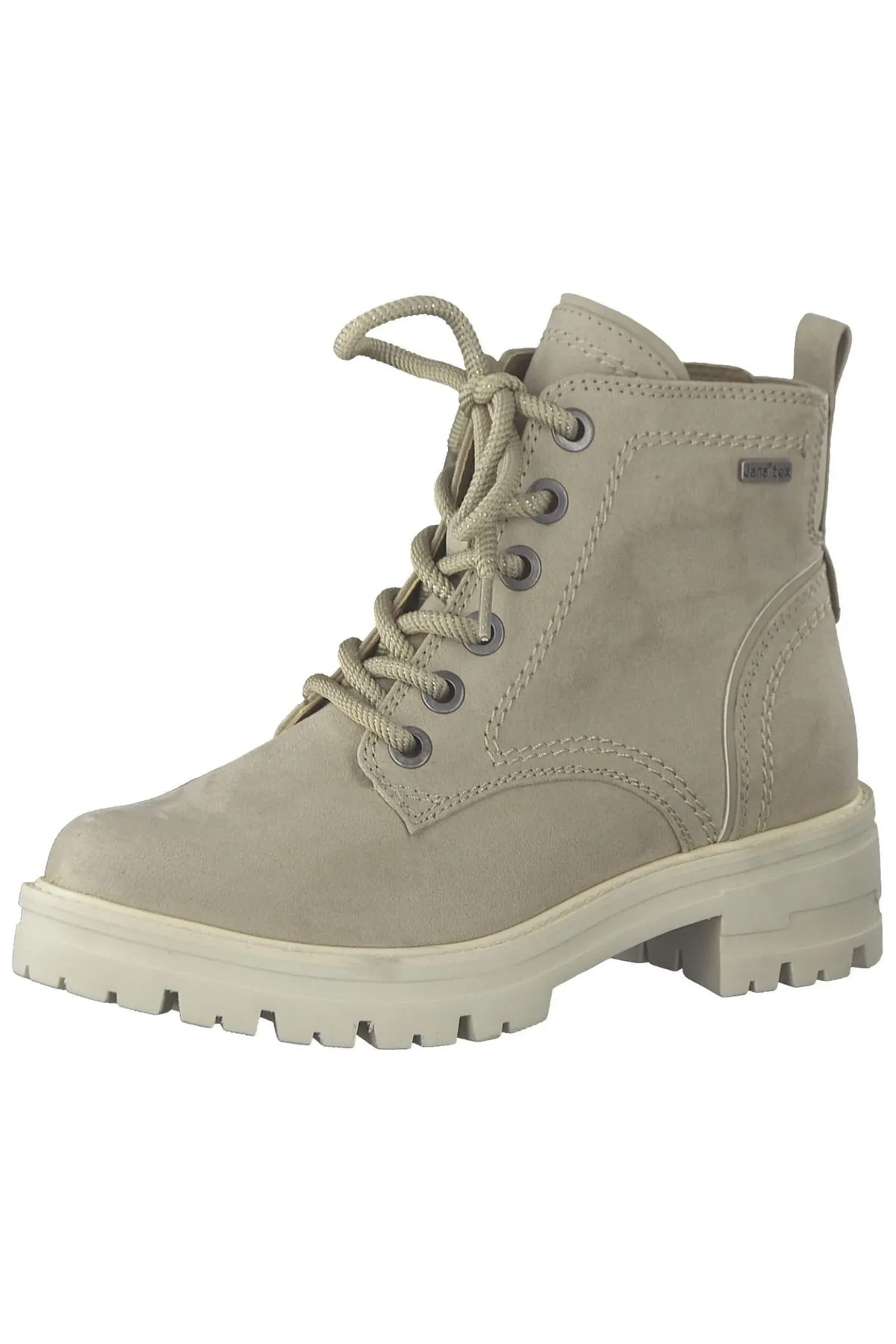 Jana  Stiefelette - Beige - Blockabsatz