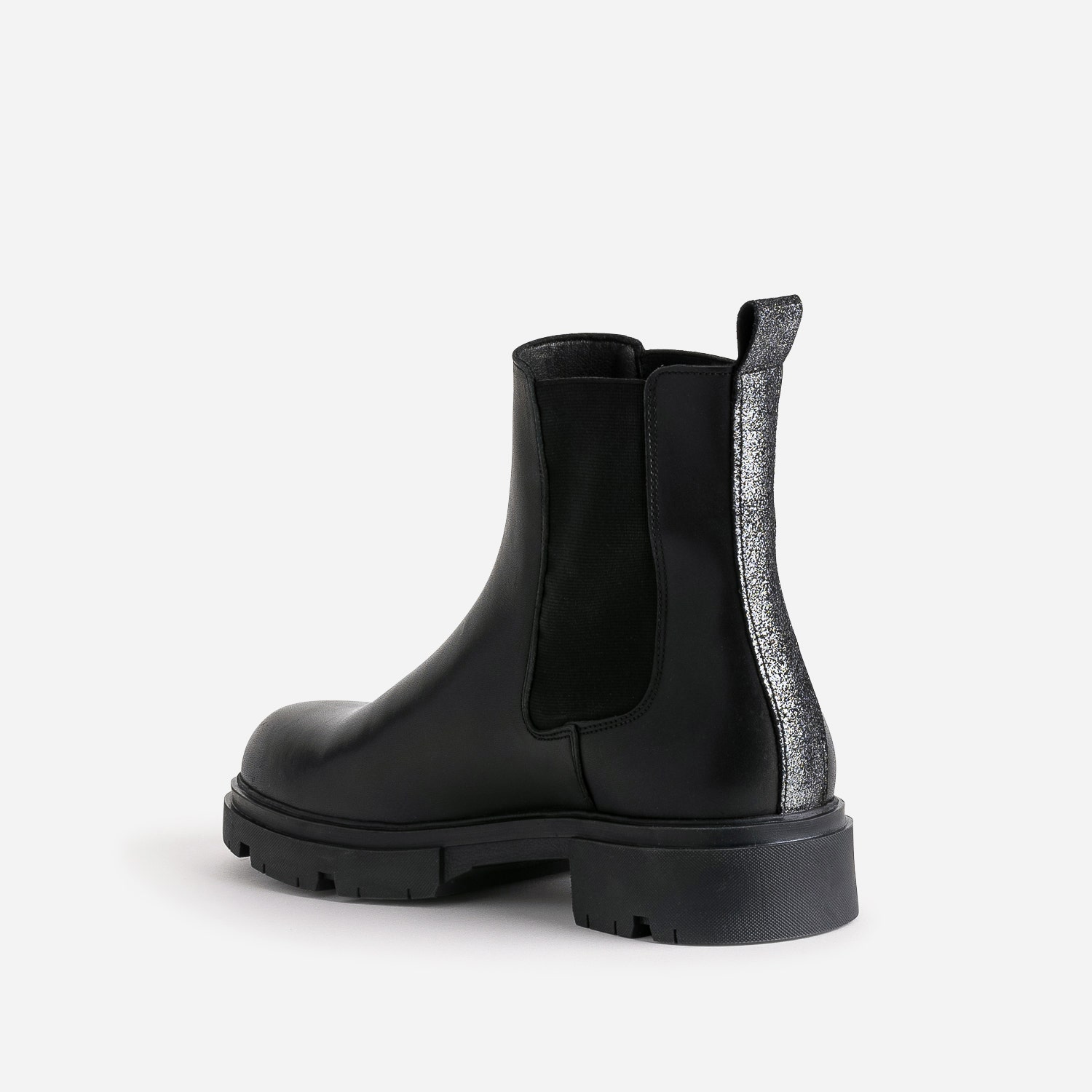 Chelsea boots TEXTO noir éco-conçu en cuir