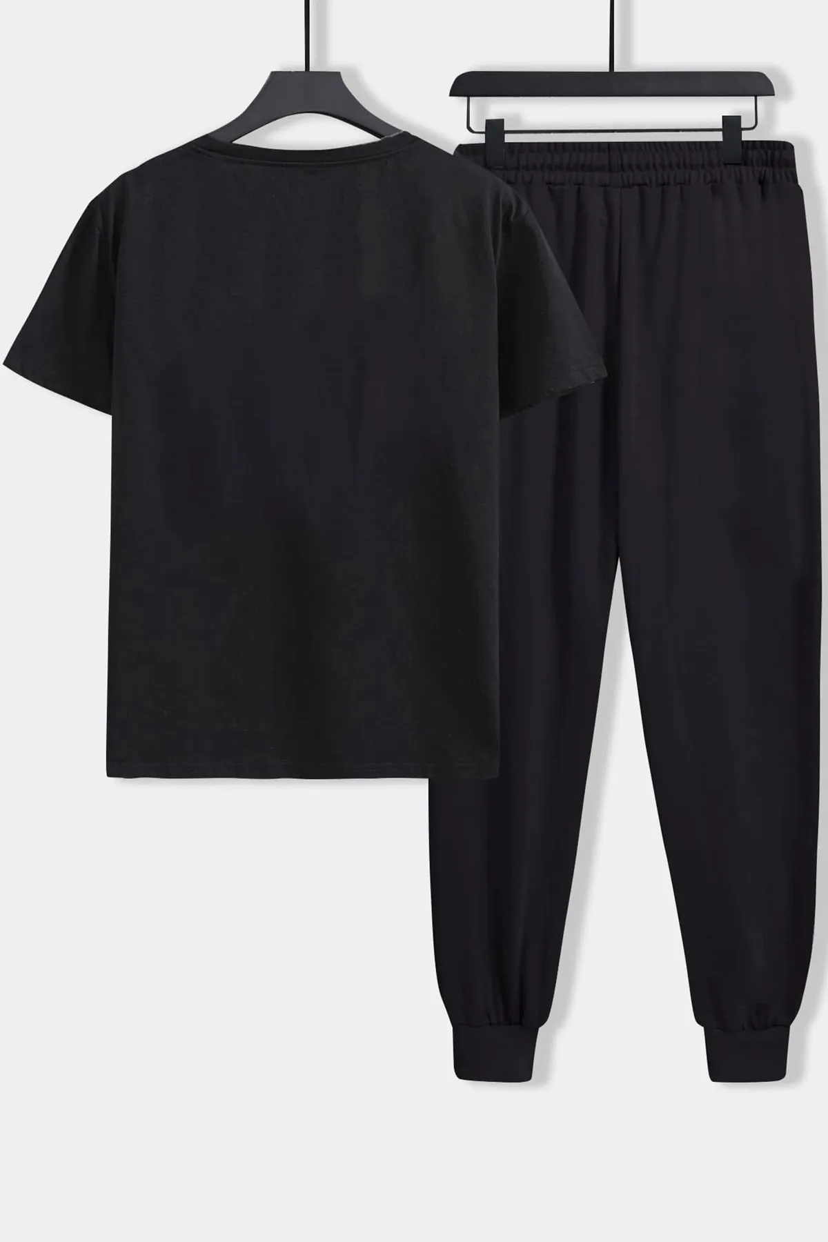 uyguntarz  2-teiliges Unisex-Trainingsanzug-Set mit Herzmuster