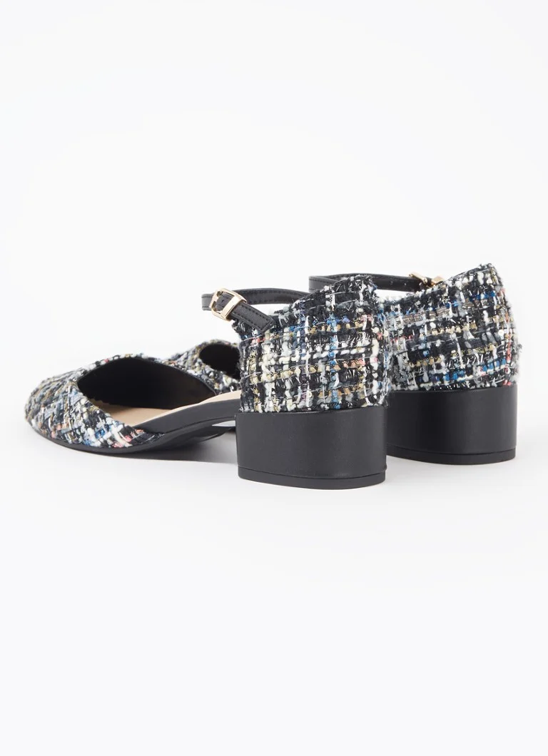 Dune London Dominos Tweed-Effect Pumps