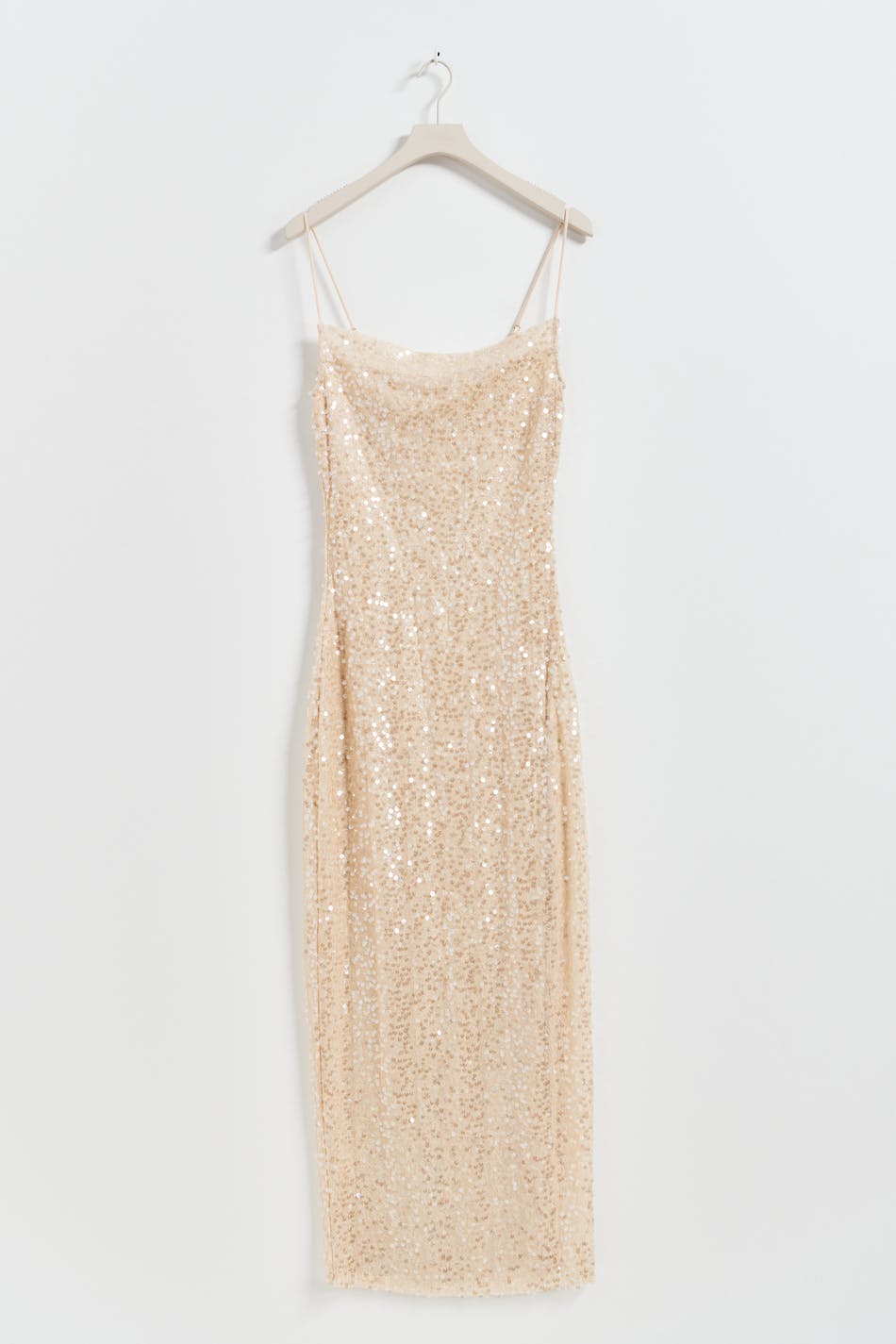 Strap sequin maxi dress