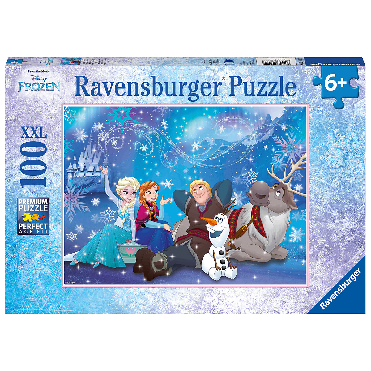 Puzzle, 100 Teile XXL, 49x36 cm,   Die Eiskönigin: Eiszauber