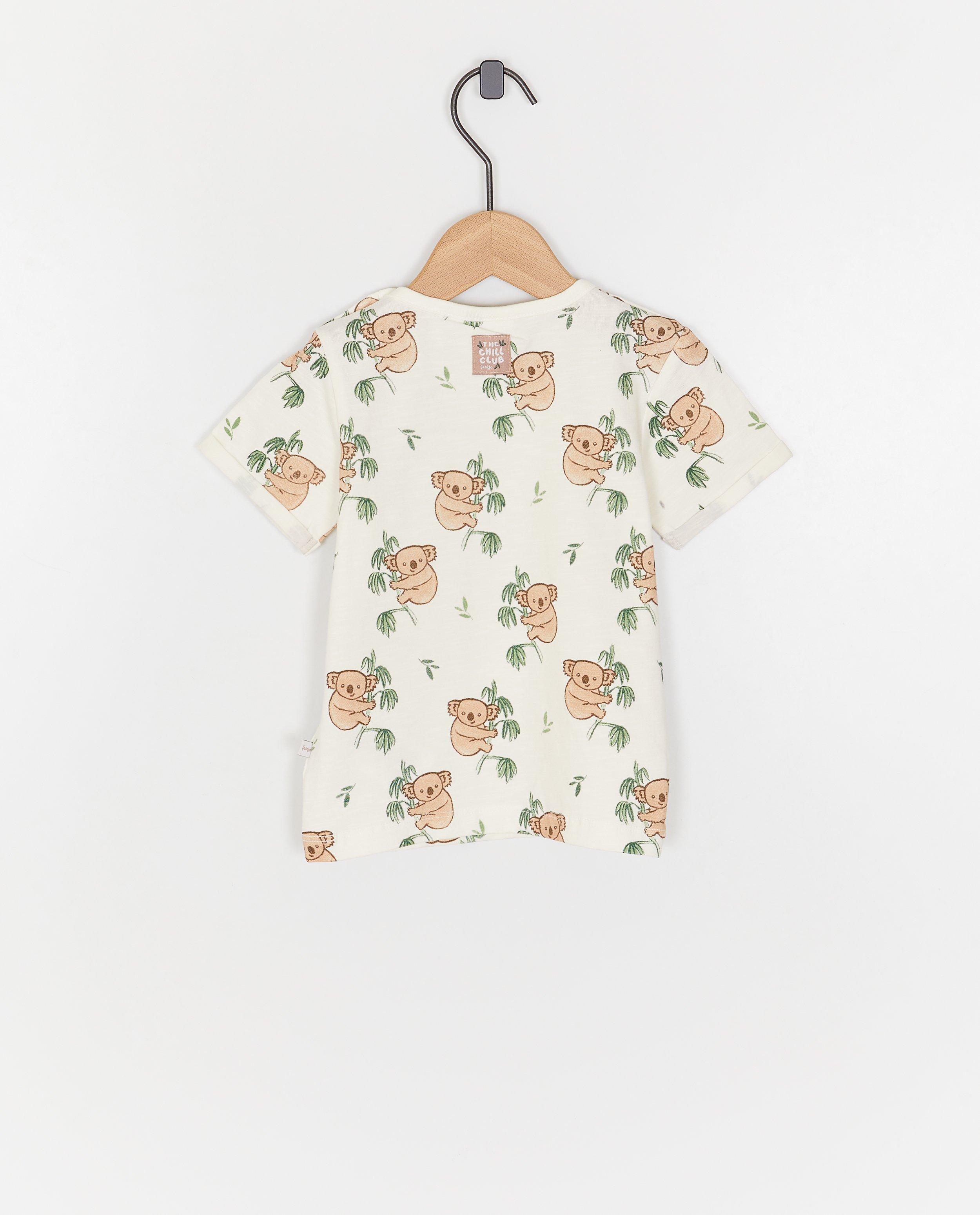 Tricou Feetje cu imprimeu koala alb