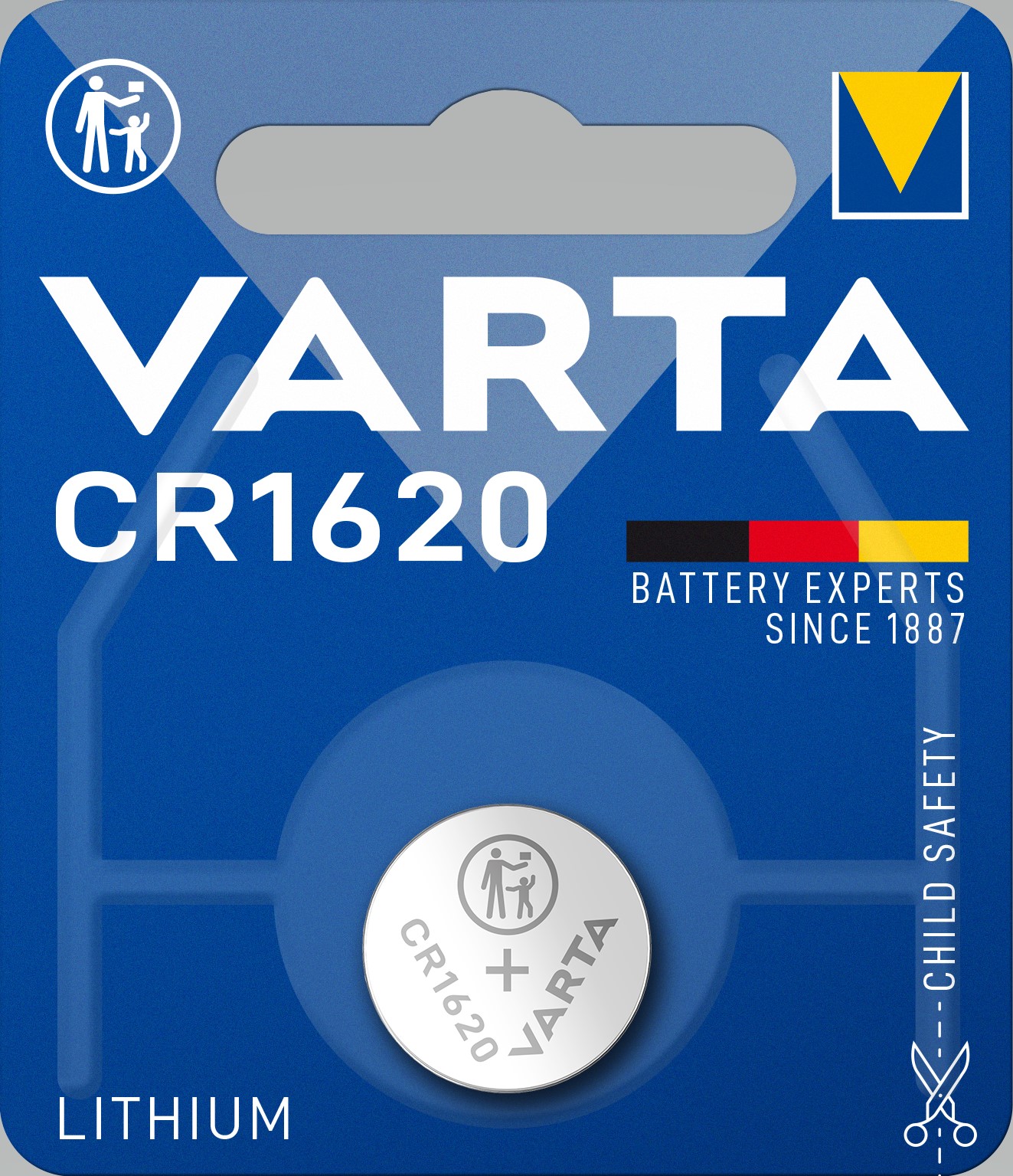 VARTA CR1620 3-V-Lithium-Batterie Knopfzelle, 1 Stück - ATU