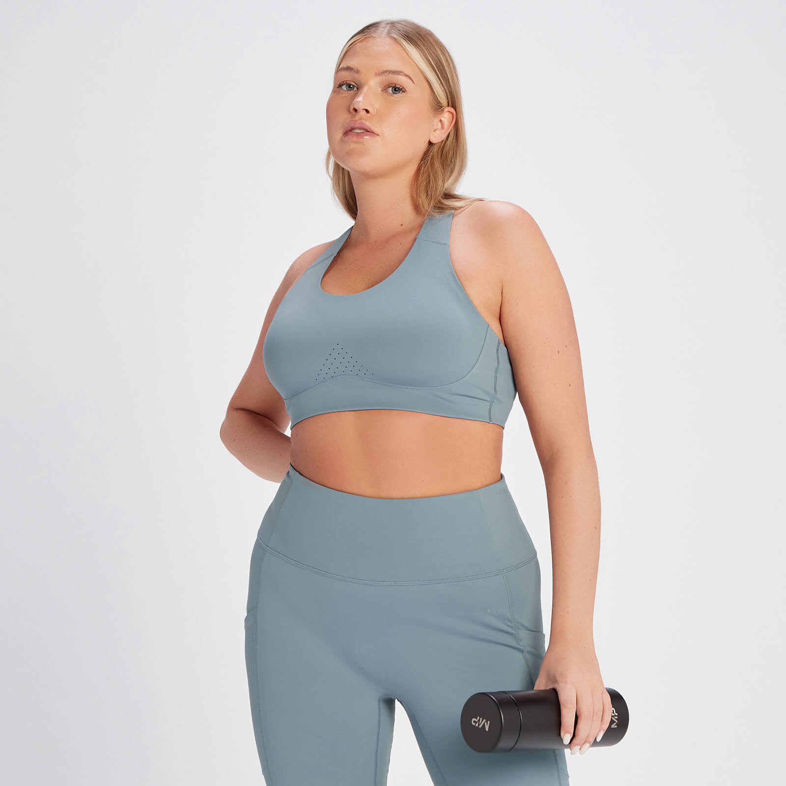 Brassière de sport MP Velocity Ultra pour femmes – Bleu galet