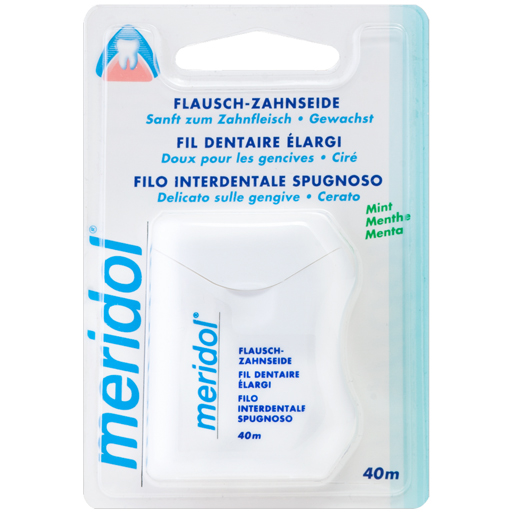 MERIDOL Flausch Zahnseide gewachst  40 m