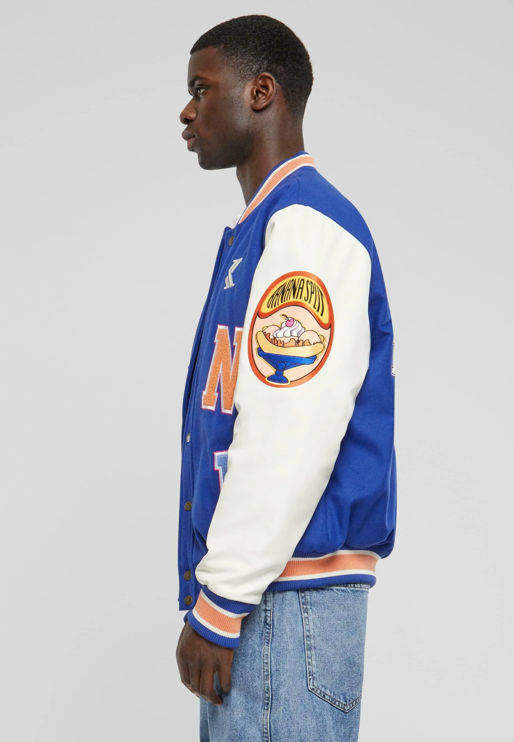 Karl Kani BLOCK PATCH COLLEGE - Chaqueta bomber