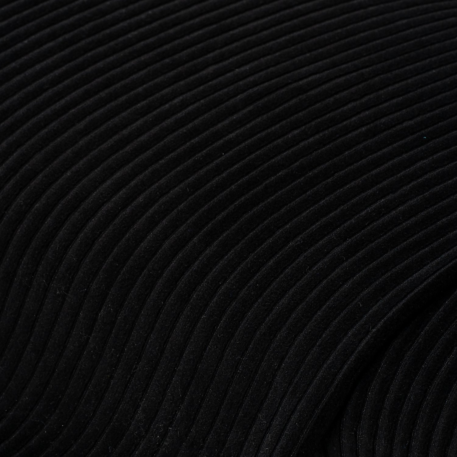 Nicki-Jersey in Cord-Optik, schwarz