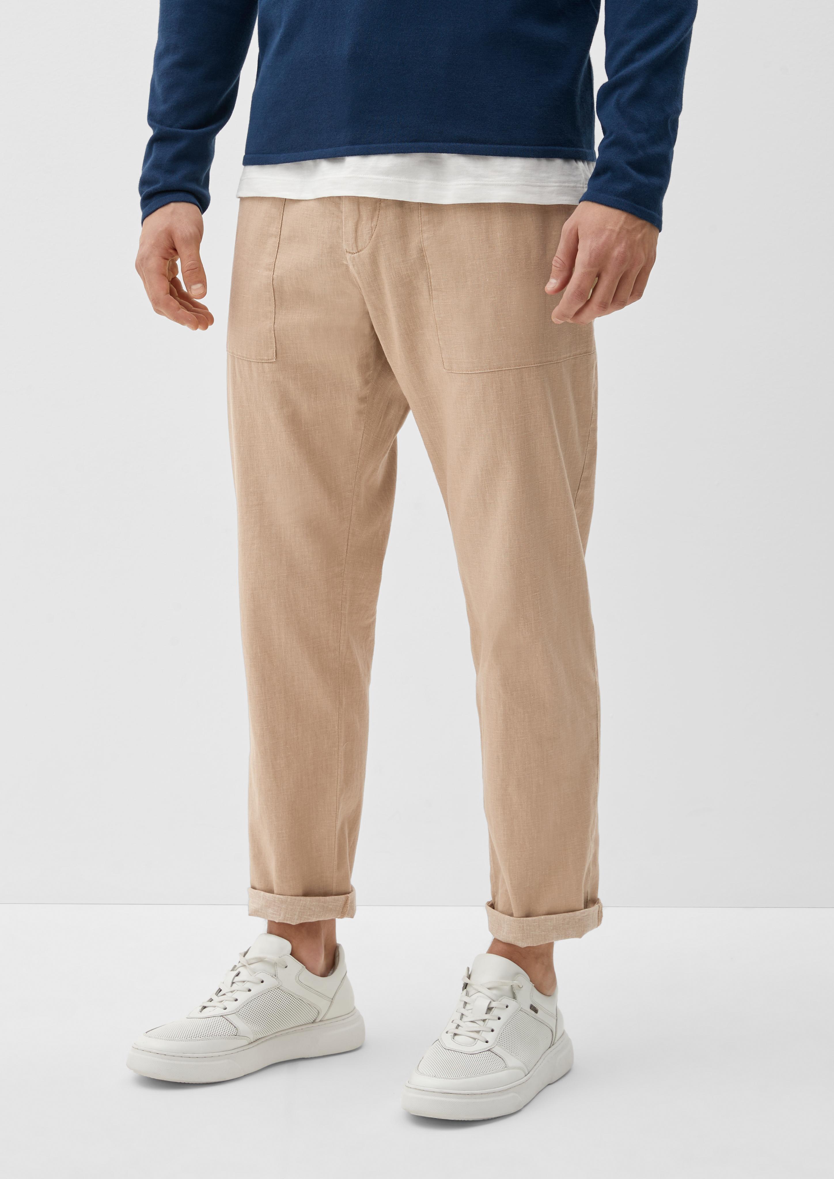 Relaxed: Hose aus Leinenmix  2128967-8411