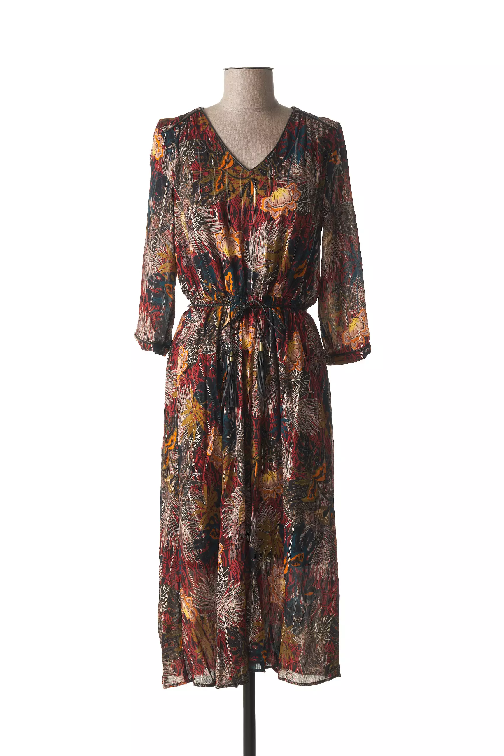 Julie Guerlande Robes Mi Longues Femme couleur marron