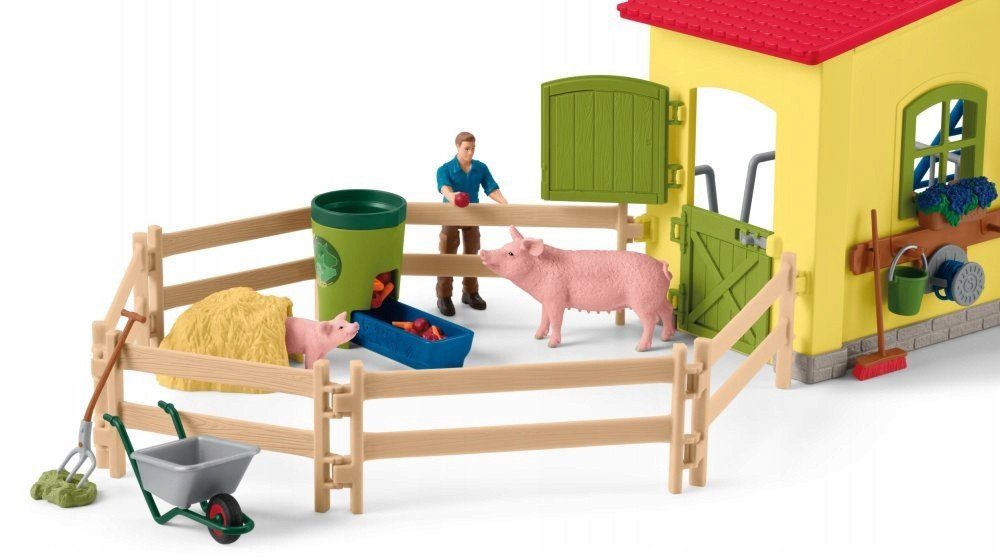 Sarcia.eu Spielfigur Schleich Farm World - Großer Bauernhof, + Zubehör, Figurenset 3+