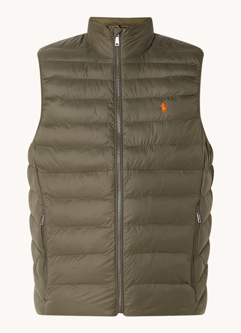 Ralph Lauren podstavljeni prsluk s džepovima na patentni zatvarač