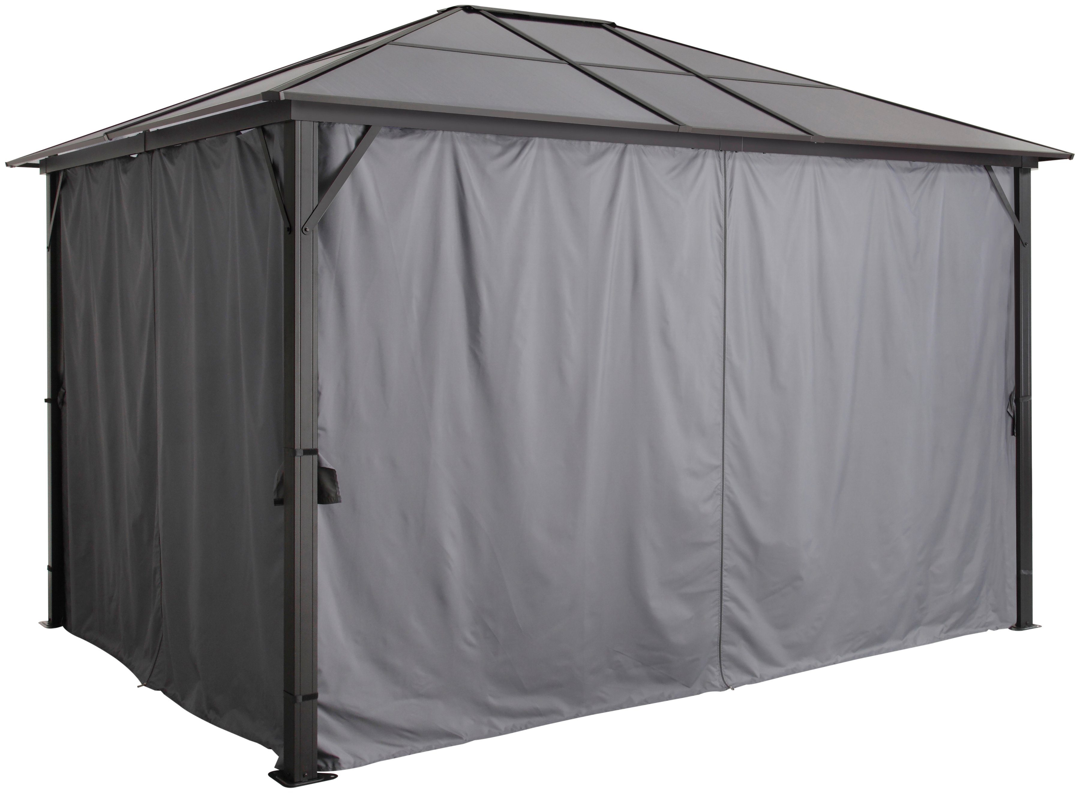 KONIFERA Pavillon Aruba 2.0, mit 4 Seitenteilen, BxT: 300x365 cm, Aluminium, Polycarbonat-Dachplatten, versch. Farben