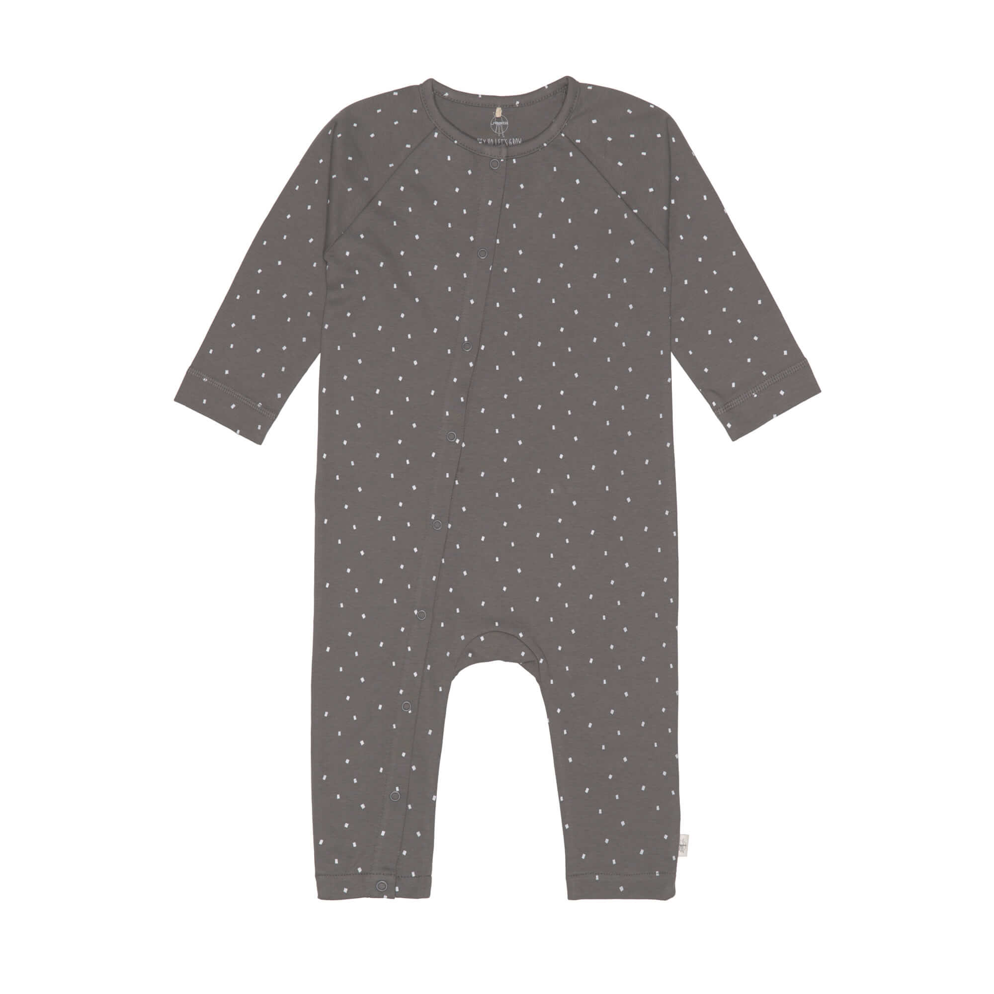 Baby Schlafanzug - Bio Baumwolle, Spots, Anthrazit
