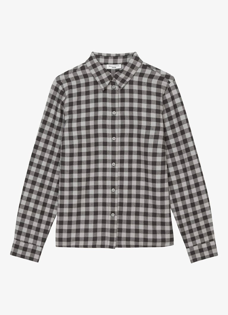 Marc O'Polo Denim  Blouse met ruitdessin