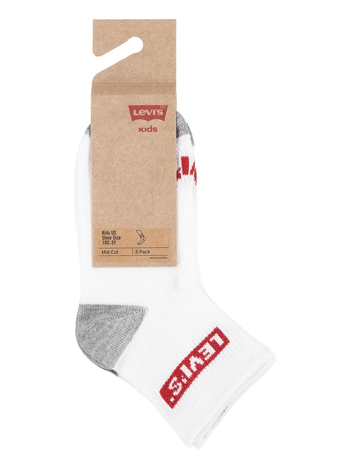 Levi's Kids 3er-Set: Socken in Weiß günstig kaufen 110-122