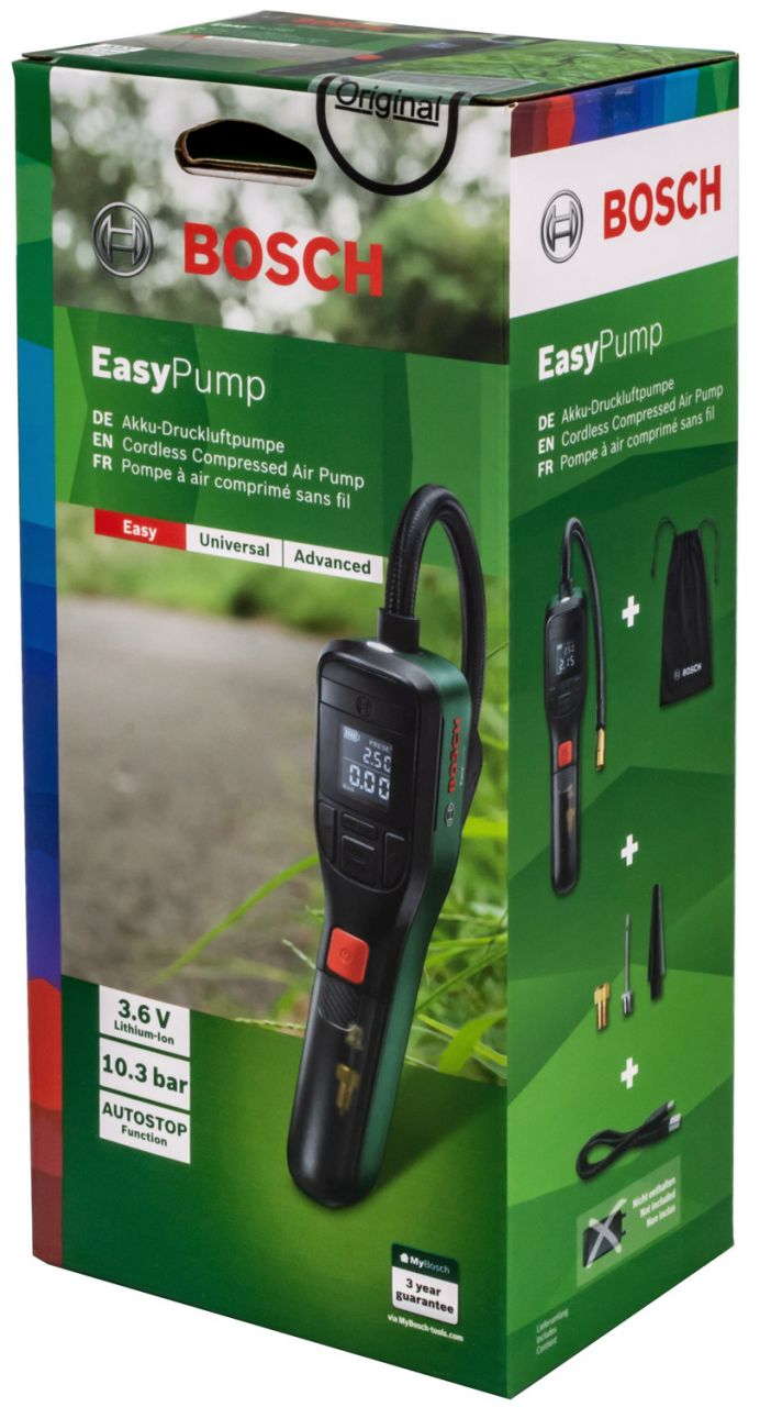 Bosch EasyPump 10,3bar Akku-Druckluftpumpe kaufen | Bike-Discount