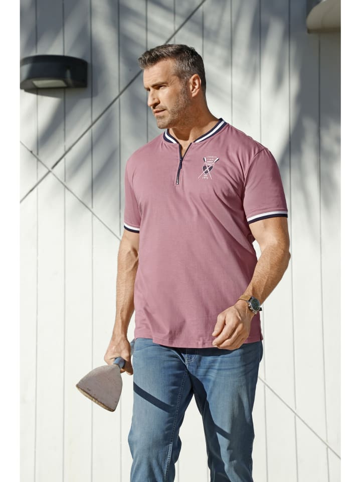 Charles Colby T-Shirt EARL FIGORY in rosa günstig kaufen