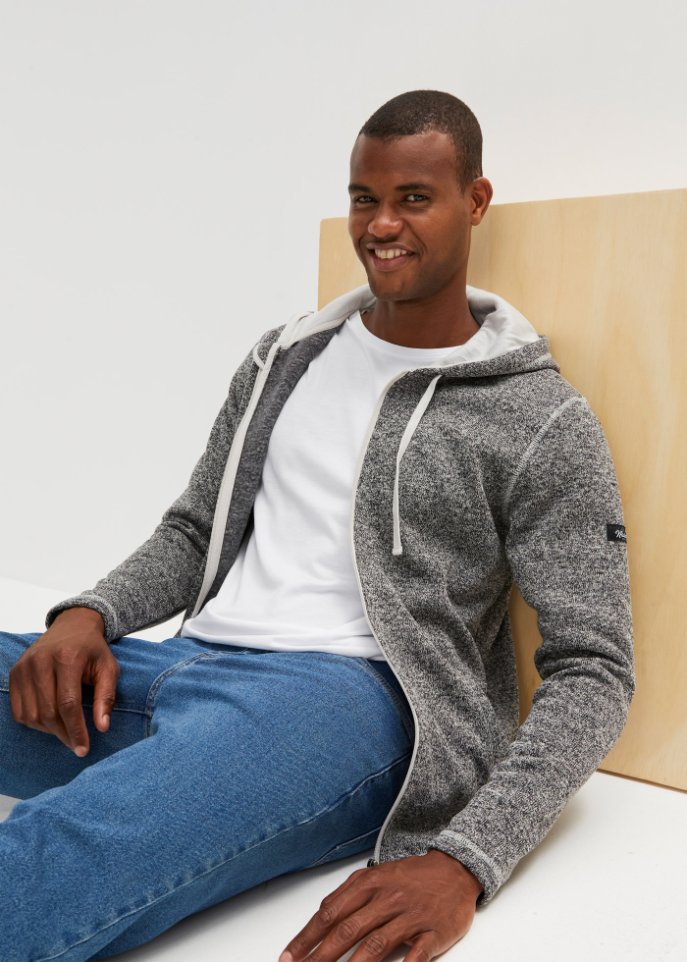 Strickfleece-Jacke