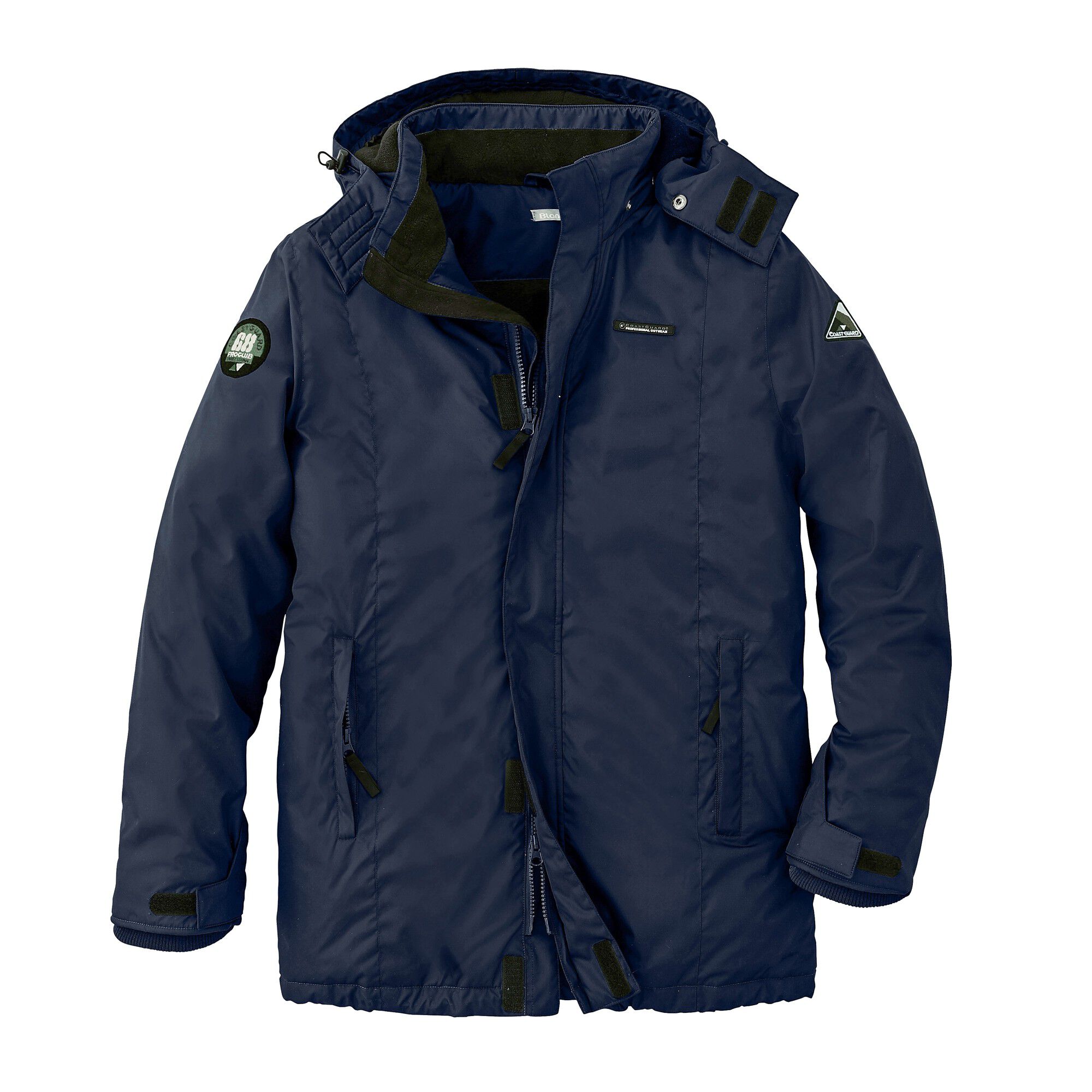 Parka imperméable doublée polaire à capuche