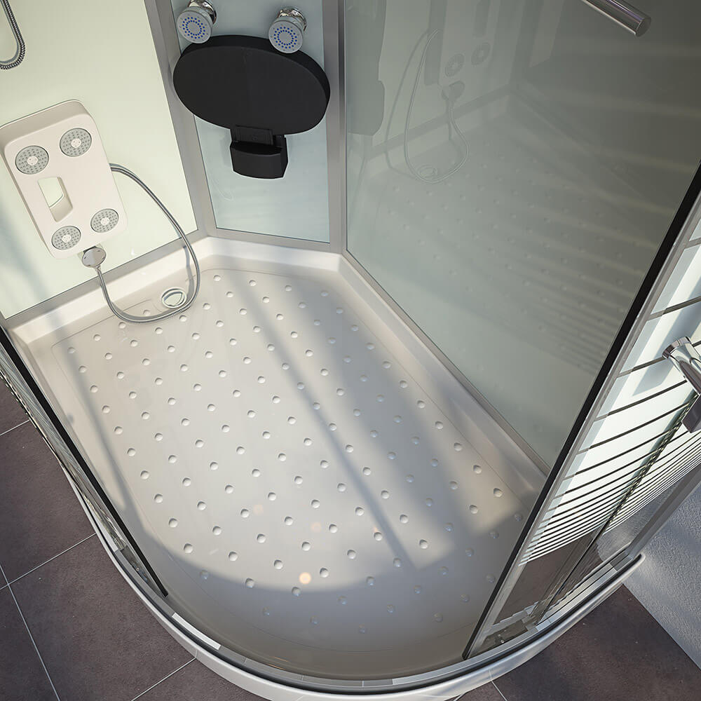 Home Deluxe Duschkabine WHITE PEARL - ca. 120 x 80 cm, Rechts