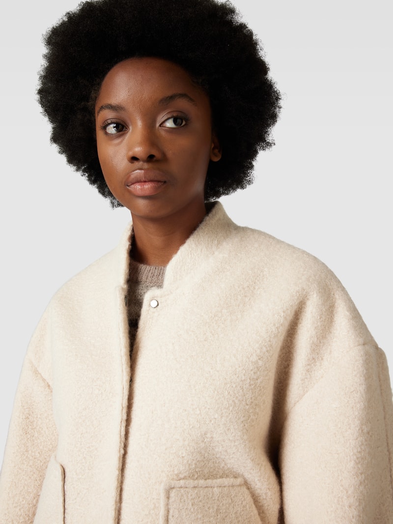 Jacke mit Stehkragen Modell 'SUGAR' in ecru