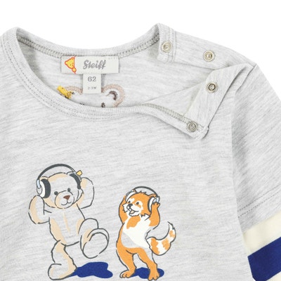 T-Shirt langarm, hellgrau für Jungs